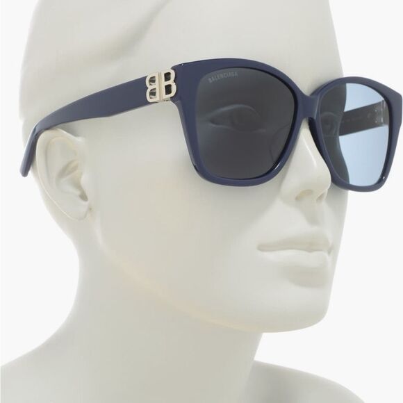 Balenciaga square dark blue sunglasses main image 7